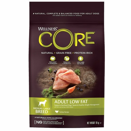 Сore сухой корм для собак средних и крупных пород, со сниженным содержанием жира, из индейки, беззерновой фото 1