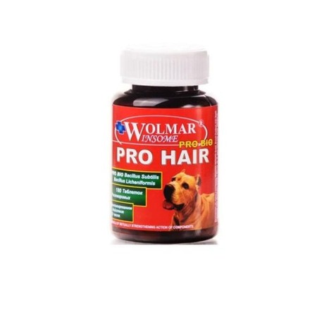 Wolmar Pro Bio Pro Hair Витамины для кожи и шерсти, для собак - 180 таб фото 1