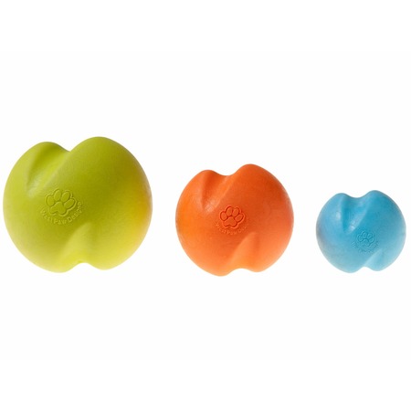 West Paw Zogoflex игрушка для собак мячик Jive L 8 см оранжевый фото 1