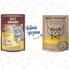 Best Dinner High Premium влажный корм для кошек, с курицей, волокна в желе, в паучах - 85 г фото 2