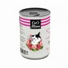 Cat`s Menu влажный корм для взрослых стерилизованных кошек с индейкой, кусочки в соусе, в консервах - 340 г фото 2