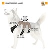 Ferplast Ergotrekking шлейка для собак крупных пород, черная - L (A:50-60 см, B:70-80 см, C:60-70 см, L 28,5 см) фото 2