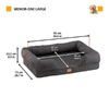 Ferplast Memor-One L лежак для собак, серый - 93x73xh22,5 см фото 2