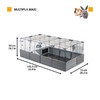 Ferplast Multipla Maxi клетка для мелких домашних животных, модульная, черная - 142,5x72xh50 см фото 2