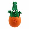 GiGwi EGG игрушка для собак Крокодил-неваляшка с пищалкой, 14 см фото 2