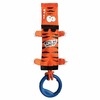 GiGwi игрушка для собак Тигр с пищалкой, веревкой и резиновым кольцом фото 2