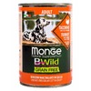 Monge Dog BWild Grain Free полнорационный влажный корм для собак, беззерновой, с индейкой, тыквой и кабачками, кусочки в бульоне, в консервах - 400 г фото 2