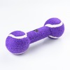 Mr.Kranch игрушка для собак, Гантель большая, фиолетовая - 20 см фото 2