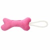 Mr.Kranch игрушка для собак мелких и средних пород, косточка с канатом, нежно-розовая - 31х9х4 см фото 2