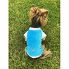 Толстовка OSSO-fashion для собак любого возраста миниатюрных мелких и средних пород из велюра голубого цвета - р. 20 фото 2