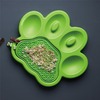 PetDreamHouse PAW 2-IN-1 Slow Feeder & Lick Pad Green Easy миска "Лапа" для медленного кормления 2в1, зеленая  - 540 г фото 2