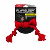 Playology Puppy Sensory Rope игрушка для щенков мелких и средних пород 8-16 недель, сенсорный канат, с ароматом говядины, красный фото 2