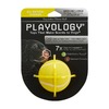 Playology Squeaky Chew Ball игрушка для собак мелких и средних пород, жевательный мяч с пищалкой, с ароматом курицы, желтый - 6 см фото 2