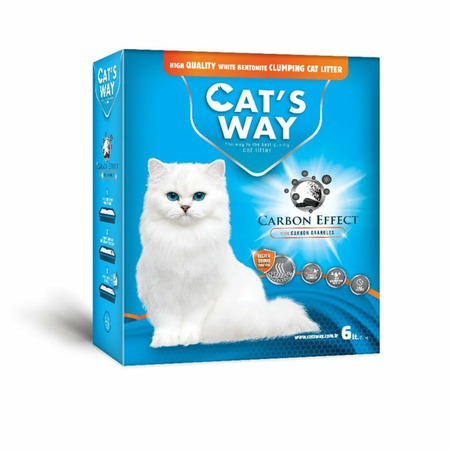 Cats way Box White Cat Litter With Lavander And Purple Granule наполнитель для кошачьего туалета с ароматом лаванды - 6 л ( коробка) фото 2