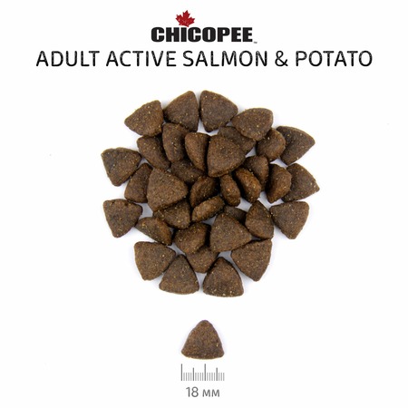 Chicopee HNL Active Salmon & Potato корм для активных собак всех пород с мясом лосося и картофелем фото 2