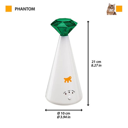 Ferplast Phantom-Electronic Toy игрушка для кошек, лазерная - Ø10x21 см фото 2