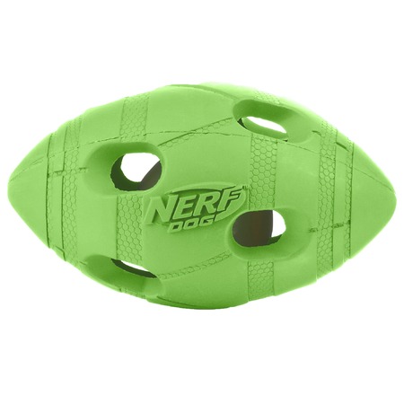 Игрушка для собак Nerf Мяч для регби светящийся - 10 см фото 2