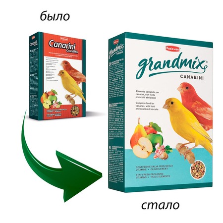 Padovan Grandmix canarini корм для канареек комплексный основной - 1 кг фото 2