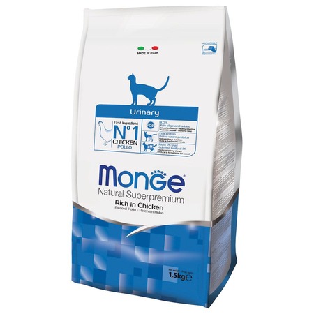 Monge Cat Daily Line Urinary полнорационный сухой корм для кошек, для профилактики мочекаменной болезни, с курицей - 1,5 кг фото 2