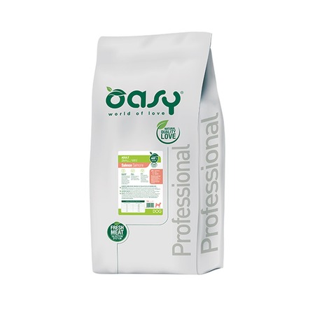 Oasy Dry OAP Small / Mini Breed Professional Монопротеин сухой корм для взрослых собак мелких и миниатюрных пород с лососем фото 2