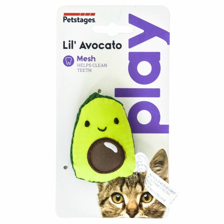 Petstages Dental игрушка для кошек, авокадо, с кошачьей мятой - 15 см фото 2