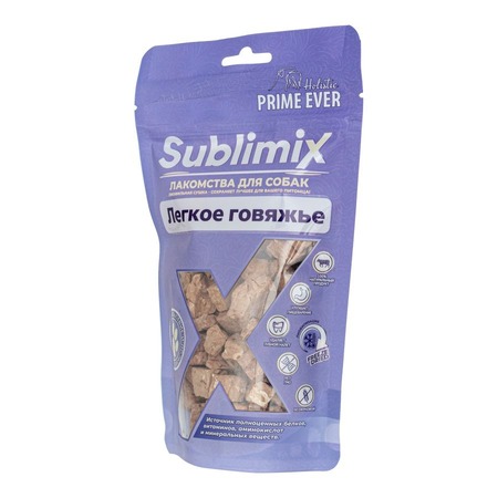 Prime Ever Sublimix лакомство для собак, для поддержания оптимального веса, легкое говяжье - 30 г фото 2