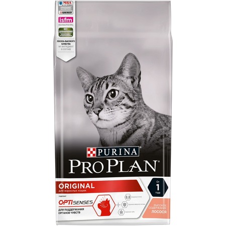 Pro Plan Original cухой корм для кошек, для поддержания здоровья органов чувств, с лососем - 1,5 кг фото 2