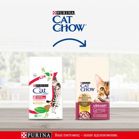 Cat Chow полнорационный сухой корм для кошек, для здоровья мочевыводящих путей, с высоким содержанием домашней птицы - 7 кг фото 2