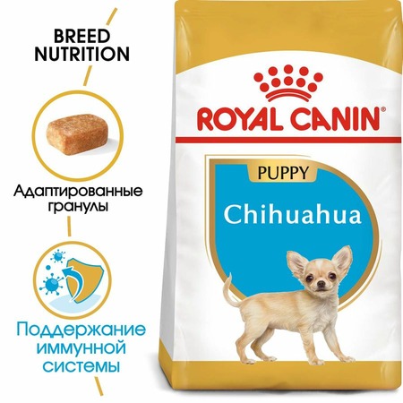 Royal Canin Chihuahua Puppy полнорационный сухой корм для щенков породы чихуахуа до 8 месяцев фото 2