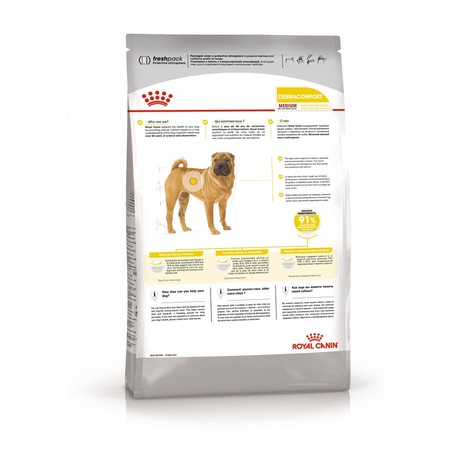 Royal Canin Medium Dermacomfort полнорационный сухой корм для взрослых собак средних пород при раздражениях и зуде кожи, связанных с повышенной чувствительностью фото 2
