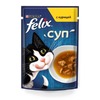 Felix Суп влажный корм для кошек, с курицей, в соусе, в паучах - 48 г фото 12