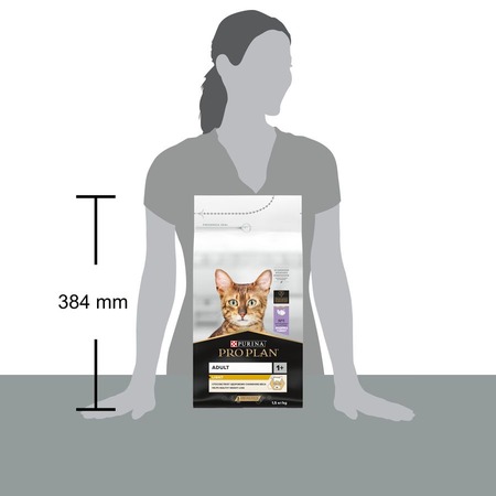 Pro Plan Cat Adult Light сухой низкокалорийный корм для взрослых кошек с избыточным весом и склонностью к полноте с индейкой - 1,5 кг фото 15