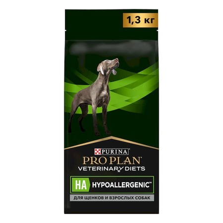Purina Pro Plan Veterinary Diets HA Hypoallergenic сухой корм для щенков и взрослых собак для снижения пищевой непереносимости ингредиентов и питательных веществ - 1,3 кг фото 19