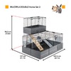 Ferplast Cage Multipla Double клетка для мелких домашних животных, модульная, черная - 107,5x72h96,5 см фото 3
