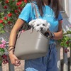 Ferplast With-Me Pro сумка-переноска для собак мелких пород, с сеткой, бежевая - 21,5x43,5xh27 см фото 3