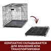 Mdwest Icrate клетка для транспортировки собак средних и малых пород, черная 1 дверь - 61х38х48 см фото 3