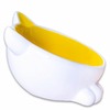 Mr.Kranch миска для кошек "Мордочка кошки" на ножках, керамическая, желтая - 100 мл фото 3