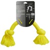 Playology Dri-tech Rope игрушка для собак средних и крупных пород, жевательный канат, с ароматом курицы, большой, желтый фото 3