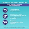 Purina One для стерилизованных кошек, живущих в домашних условиях, с курицей - 750 г фото 3