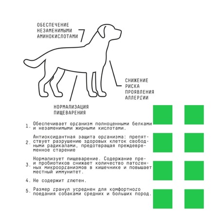 AJO Dog Hypoallergenic сухой корм для взрослых собак средних и крупных пород, при аллергии и проблемах пищеварения, с олениной и гречкой - 12 кг фото 3