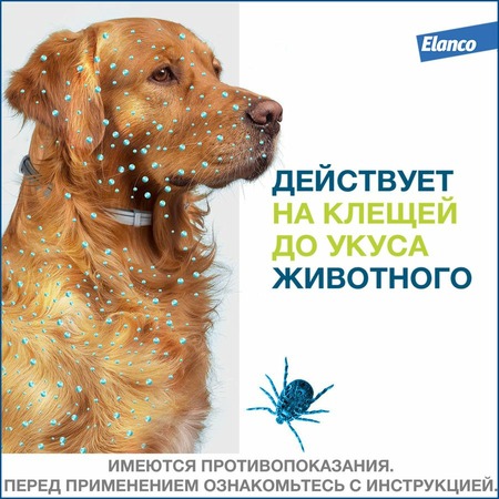 Elanco Foresto ошейник от клещей и блох для собак с весом более 8 кг - 70 см фото 3