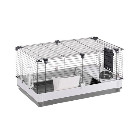 Ferplast Krolik Large клетка для кроликов и морских свинок, серый поддон - 100x60xh50 см фото 3