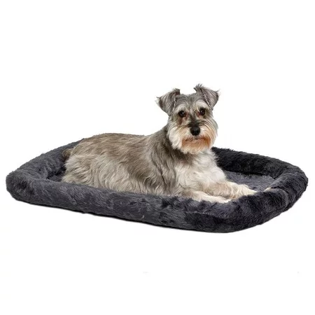 MidWest лежанка Pet Bed меховая 61х46 см серая фото 3