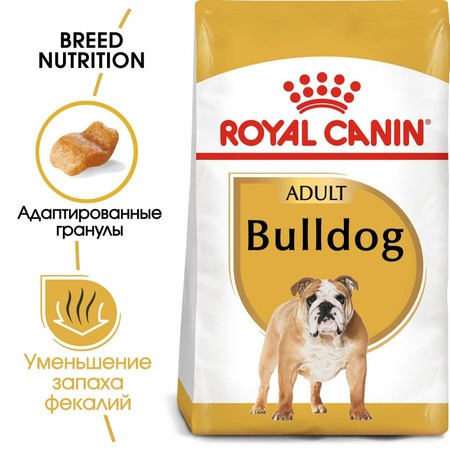 Royal Canin Bulldog Adult полнорационный сухой корм для взрослых собак породы бульдог - 3 кг фото 3