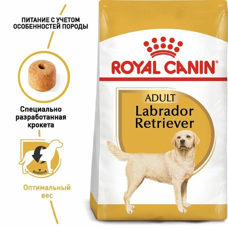 Royal Canin Labrador Retriever Adult полнорационный сухой корм для взрослых собак породы лабрадор-реривер старше 15 месяцев - 3 кг фото 3