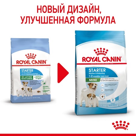 Royal Canin Mini Starter Mother & Babydog полнорационный сухой корм для щенков до 2 месяцев, беременных и кормящих собак мелких пород фото 3