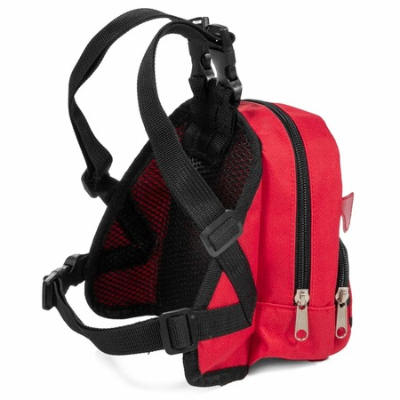 Triol Mini Dogs S рюкзак-шлейка для собак мелких пород "Автобус", 140х120х160 мм, обхват груди 400-500 мм фото 3