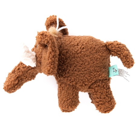 Tufflove игрушка для собак, Мамонт, коричневый - 18 см фото 3