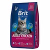 Brit Premium Cat Adult Chicken полнорационный сухой корм для кошек, с курицей фото 4