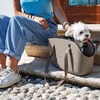 Ferplast With-Me Pro сумка-переноска для собак мелких пород, с сеткой, бежевая - 21,5x43,5xh27 см фото 4